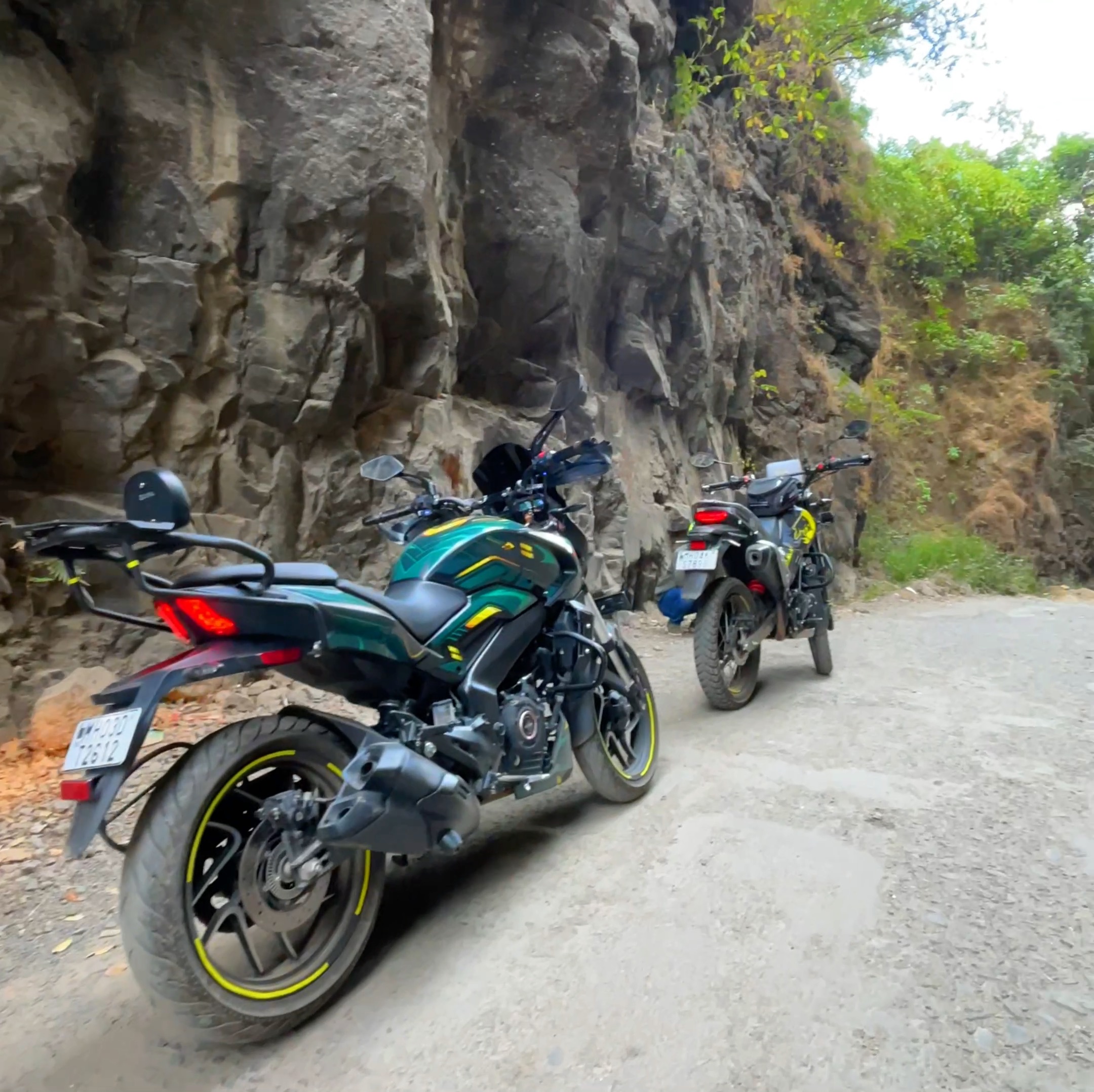 Canyon stop with company
