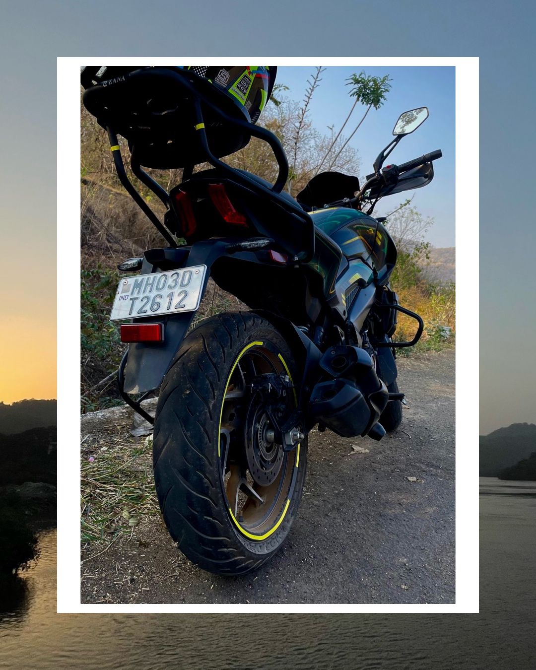 Rear view: ZANA top rack with backrest